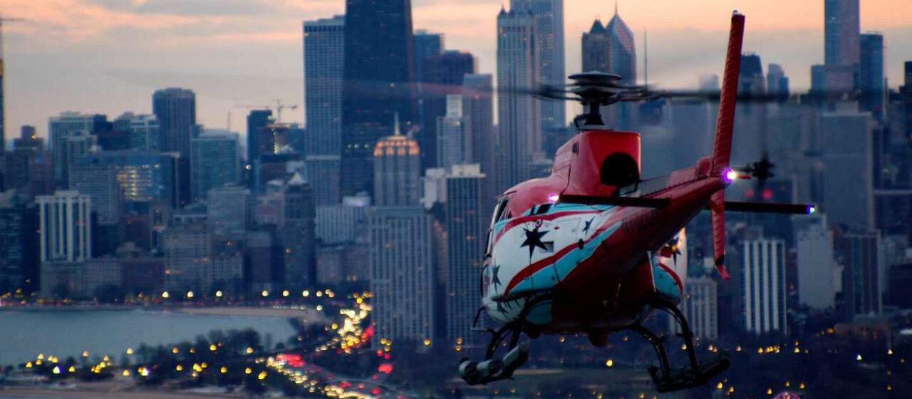 Helicóptero por Chicago